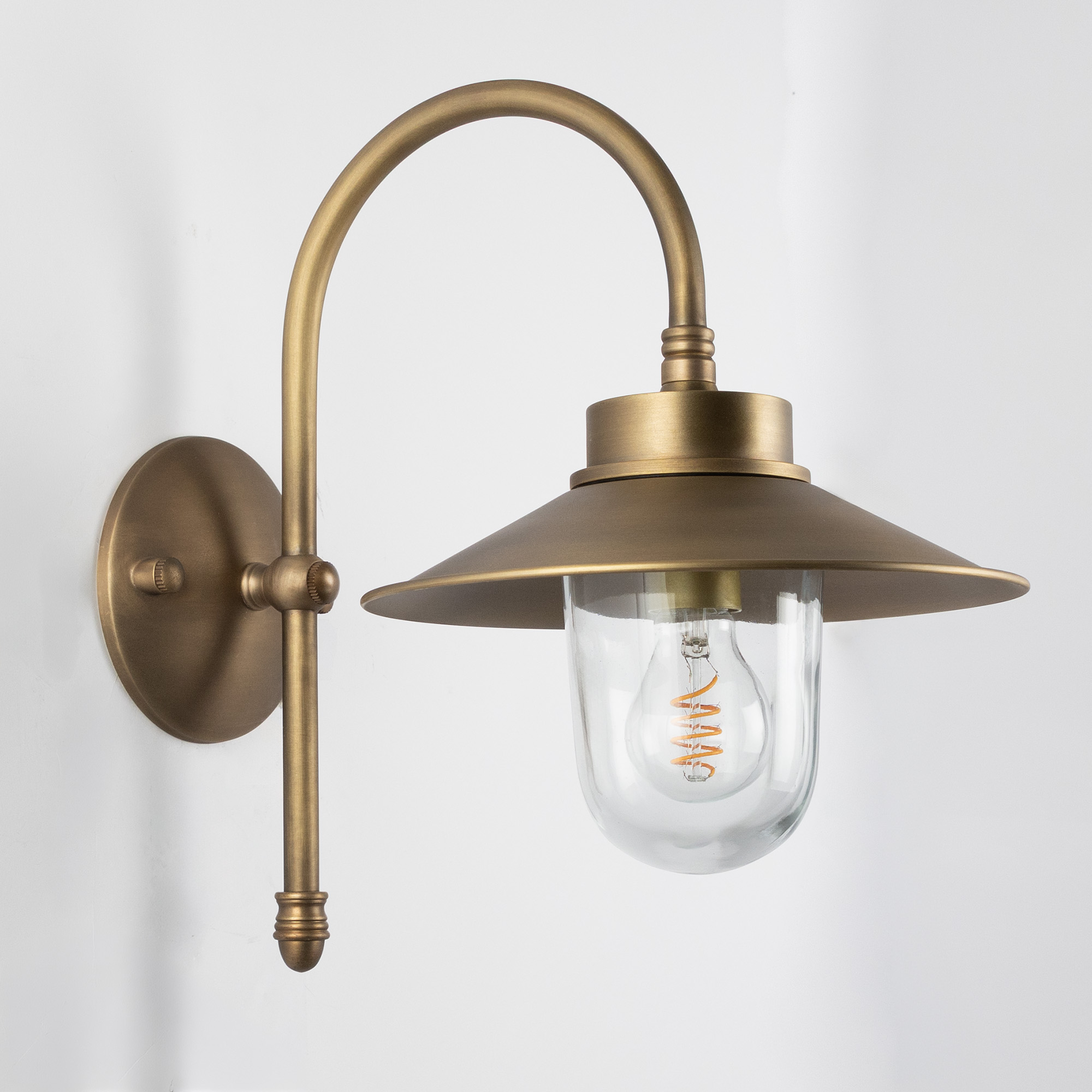 Muurlamp Sterling Antiek Messing
